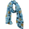 Sesame Street Cookie Monster Šátek/šála modrá - Merchstore.cz
