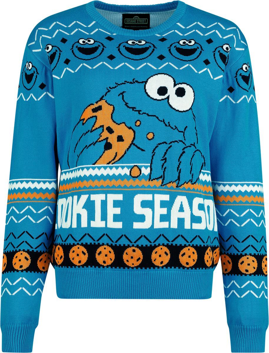 Sesame Street Cookie Season Pletený svetr vícebarevný - Merchstore.cz Sesame Street Cookie Season Pletený svetr vícebarevný - Merchstore.cz