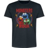 Sesame Street Monsters Of Rock Tričko černá - Merchstore.cz