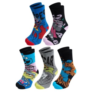 Sesame Street Sesamstraße - 5er Pack Herrensocken Ponožky vícebarevný - Merchstore.cz
