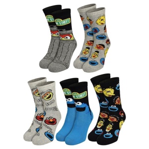 Sesame Street Sesamstraße - 5er Pack Herrensocken Ponožky vícebarevný - Merchstore.cz