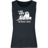 Simon's Cat I Like Cats And Maybe 3 People Dámský top černá - Merchstore.cz