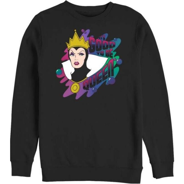 Sněhurka a sedm trpaslíků Good To Be Queen Dámská mikina černá - Merchstore.cz