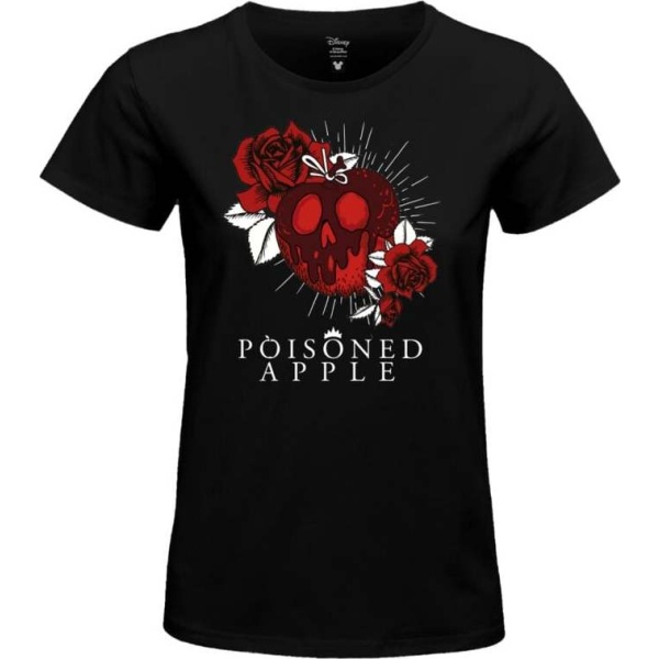 Sněhurka a sedm trpaslíků Poisoned Apple Dámské tričko černá - Merchstore.cz