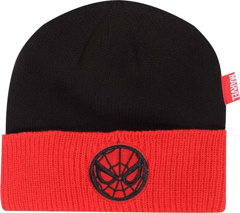 Spider-Man Spider-Man Emblem Beanie čepice cerná/cervená - Merchstore.cz Spider-Man Spider-Man Emblem Beanie čepice cerná/cervená - Merchstore.cz