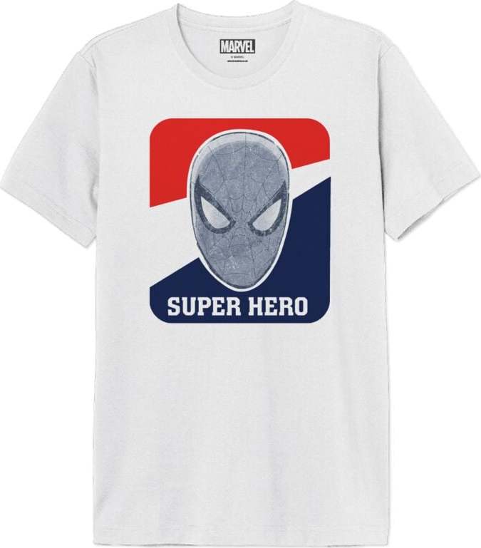 Spider-Man Superhero Tričko bílá - Merchstore.cz Spider-Man Superhero Tričko bílá - Merchstore.cz