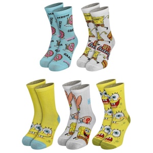 SpongeBob SquarePants SpongeBob Schwammkopf - 5er Pack Herrensocken Ponožky vícebarevný - Merchstore.cz