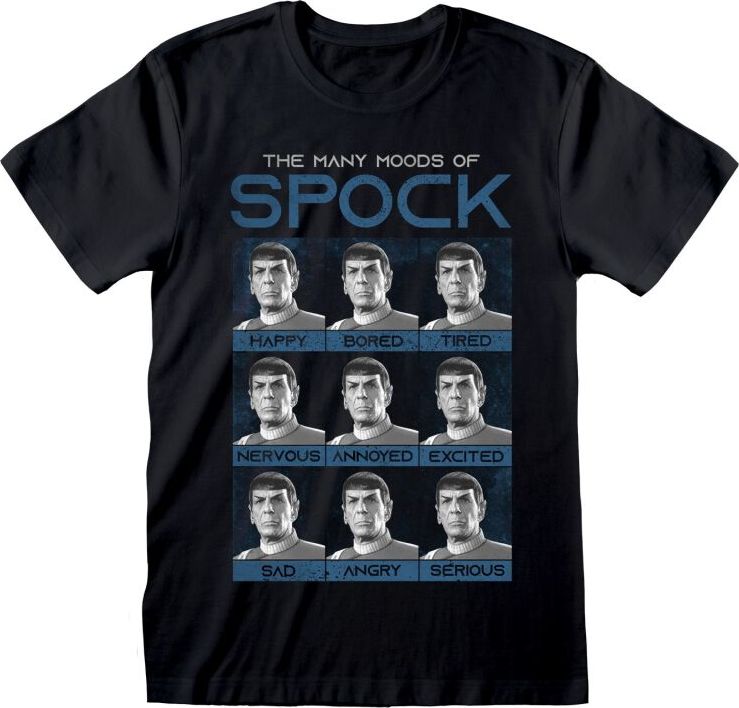 Star Trek Many Moods Of Spock Tričko černá - Merchstore.cz Star Trek Many Moods Of Spock Tričko černá - Merchstore.cz
