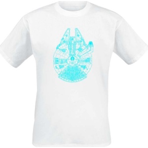 Star Wars Blue Falcon Tričko bílá - Merchstore.cz