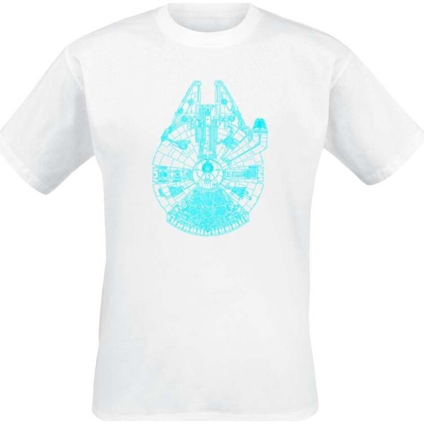 Star Wars Blue Falcon Tričko bílá - Merchstore.cz