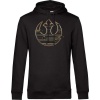 Star Wars Gold Rebel Logo Mikina s kapucí na zip černá - Merchstore.cz