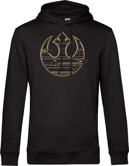 Star Wars Gold Rebel Logo Mikina s kapucí na zip černá - Merchstore.cz Star Wars Gold Rebel Logo Mikina s kapucí na zip černá - Merchstore.cz