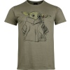 Star Wars Grogu Sketch Tričko zelená - Merchstore.cz