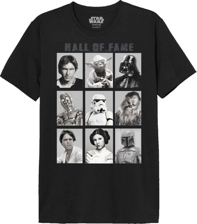 Star Wars Hall Of Fame 1977 Tričko černá - Merchstore.cz Star Wars Hall Of Fame 1977 Tričko černá - Merchstore.cz