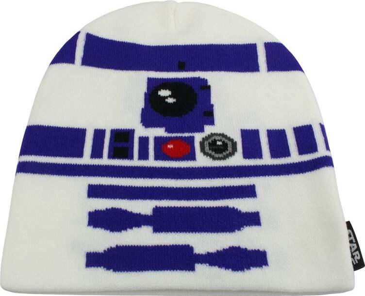 Star Wars R2-D2 Beanie čepice bílá/modrá - Merchstore.cz Star Wars R2-D2 Beanie čepice bílá/modrá - Merchstore.cz