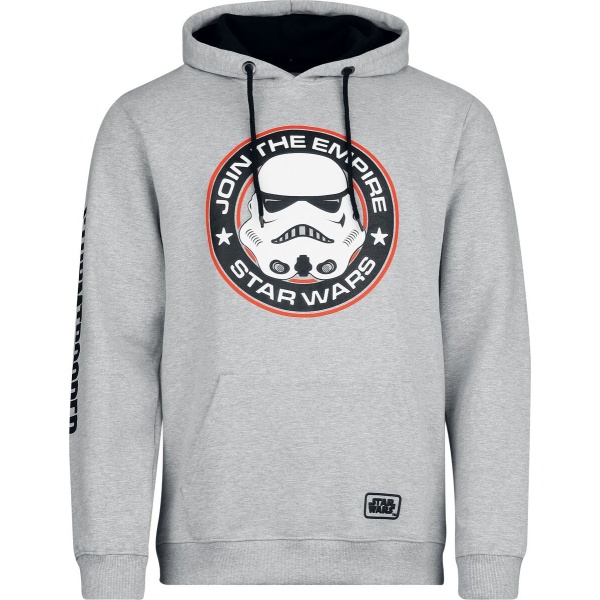 Star Wars Stormtrooper - Join The Empire Mikina s kapucí šedá - Merchstore.cz