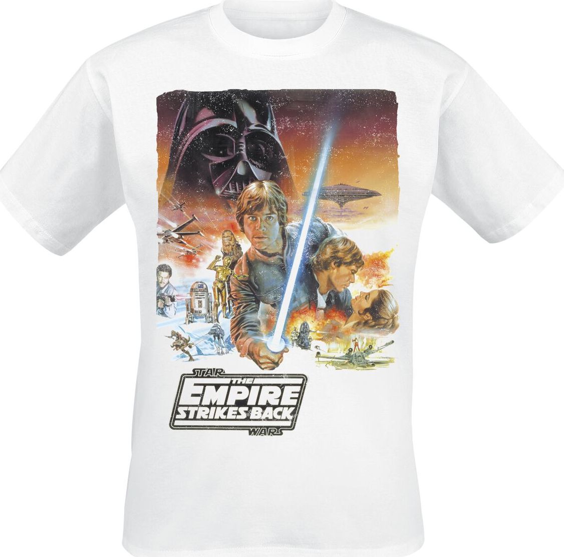 Star Wars The Empire Strikes Back Tričko bílá - Merchstore.cz Star Wars The Empire Strikes Back Tričko bílá - Merchstore.cz