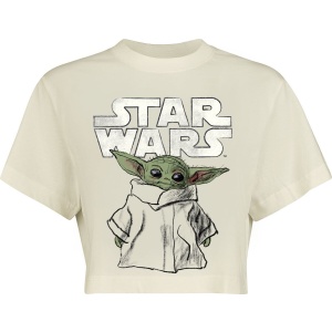 Star Wars The Mandalorian - Grogu Sketch Dámské tričko bílá - Merchstore.cz