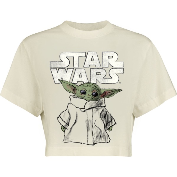 Star Wars The Mandalorian - Grogu Sketch Dámské tričko bílá - Merchstore.cz