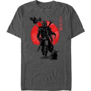 Star Wars The Mandalorian - Sumi Ink Tričko šedá - Merchstore.cz
