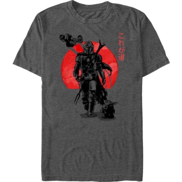 Star Wars The Mandalorian - Sumi Ink Tričko šedá - Merchstore.cz