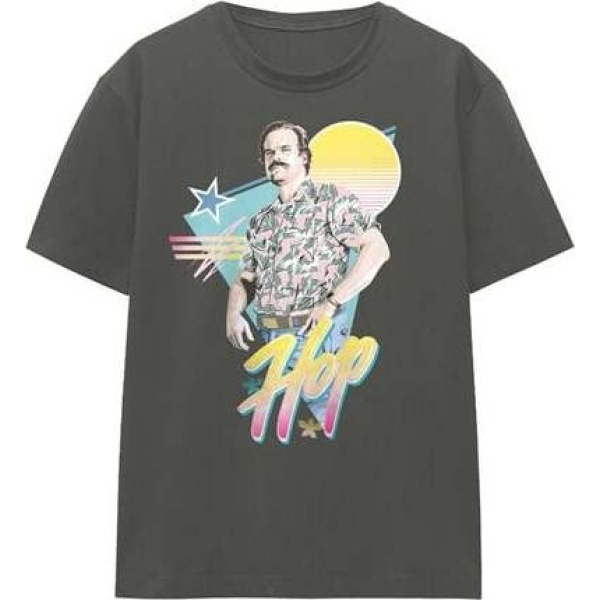 Stranger Things 80's Jim Hopper Dámské tričko vícebarevný - Merchstore.cz
