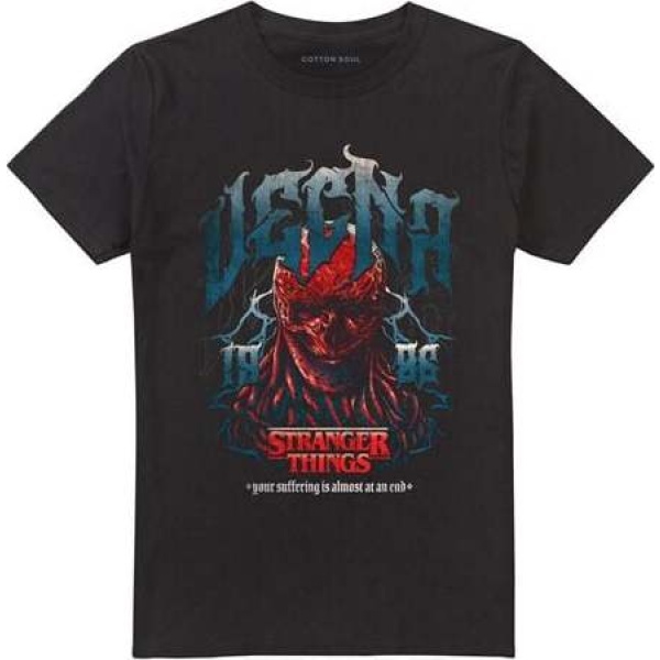 Stranger Things Vecna Evil Band 86 Tričko černá - Merchstore.cz