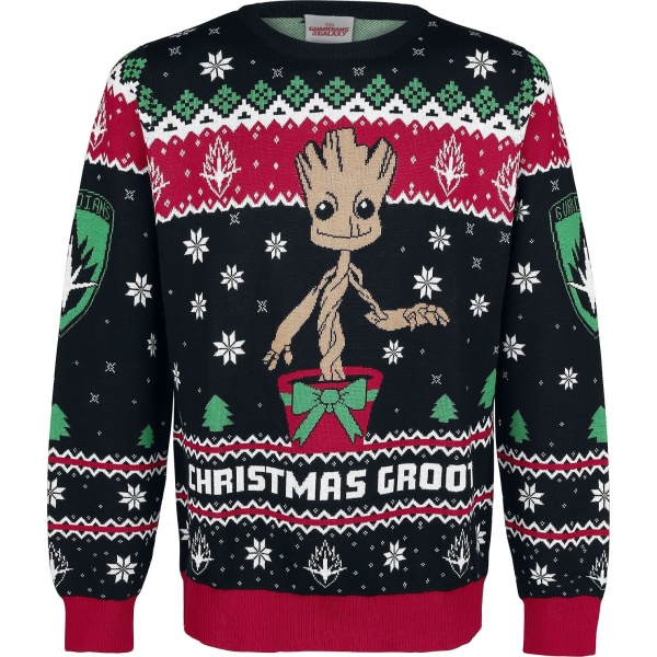 Strážci galaxie Groot Pletený svetr vícebarevný - Merchstore.cz