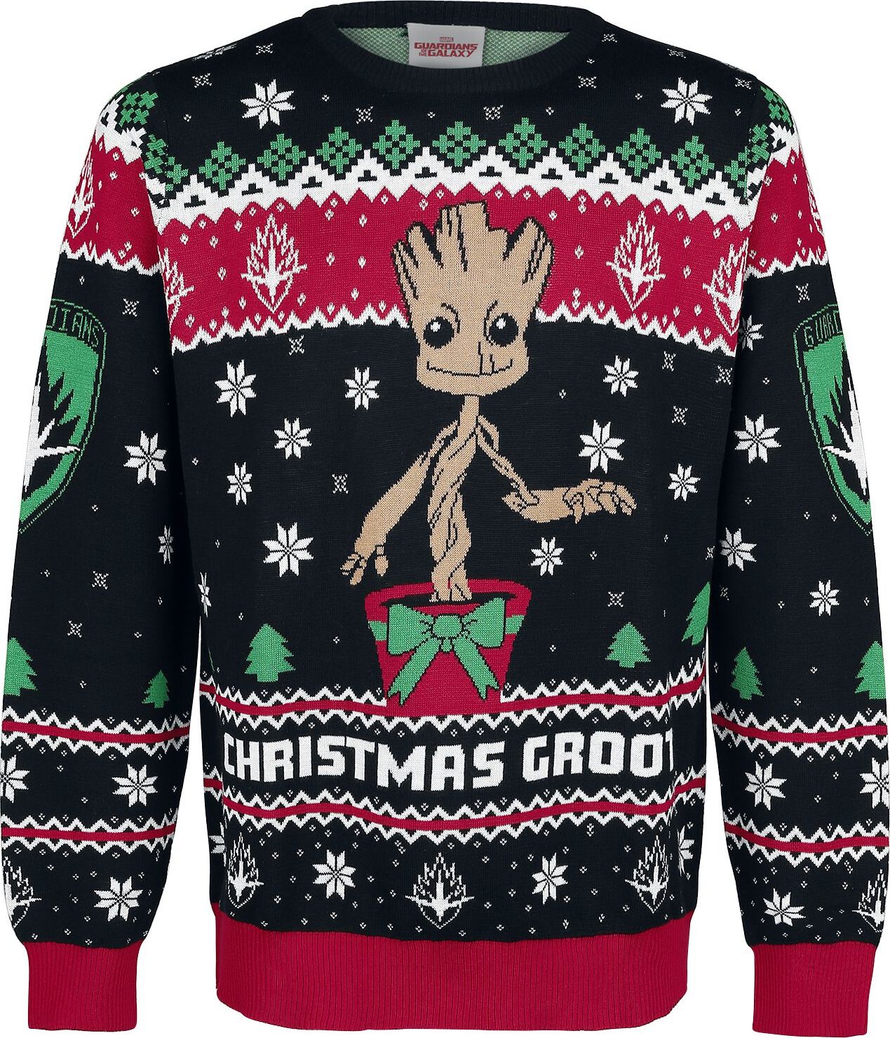 Strážci galaxie Groot Pletený svetr vícebarevný - Merchstore.cz Strážci galaxie Groot Pletený svetr vícebarevný - Merchstore.cz