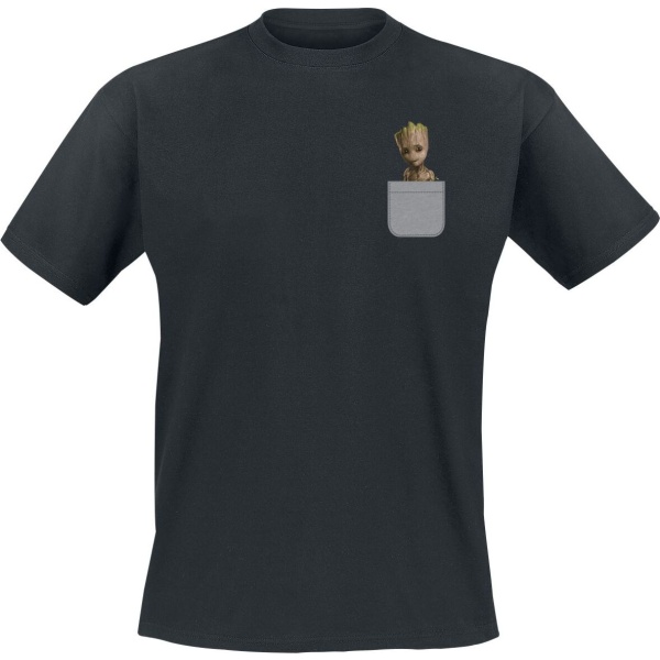 Strážci galaxie Pocket Groot Tričko černá - Merchstore.cz