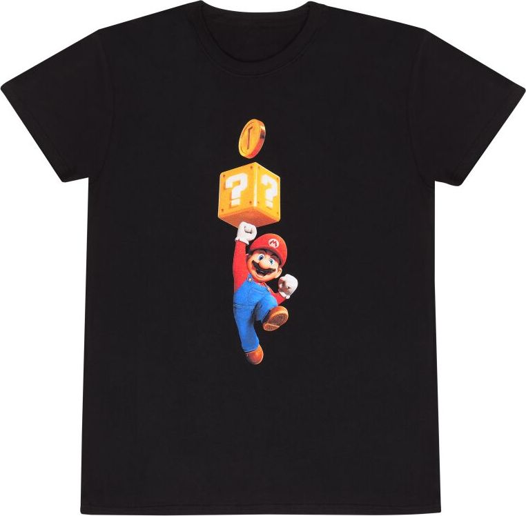 Super Mario Bros. Mario Coin Tričko černá - Merchstore.cz Super Mario Bros. Mario Coin Tričko černá - Merchstore.cz