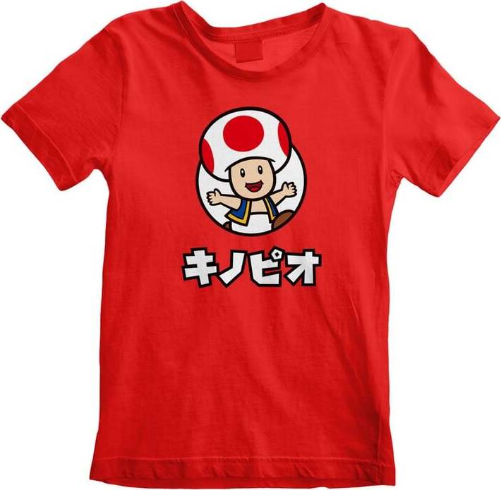 Super Mario Toad Tričko červená - Merchstore.cz Super Mario Toad Tričko červená - Merchstore.cz