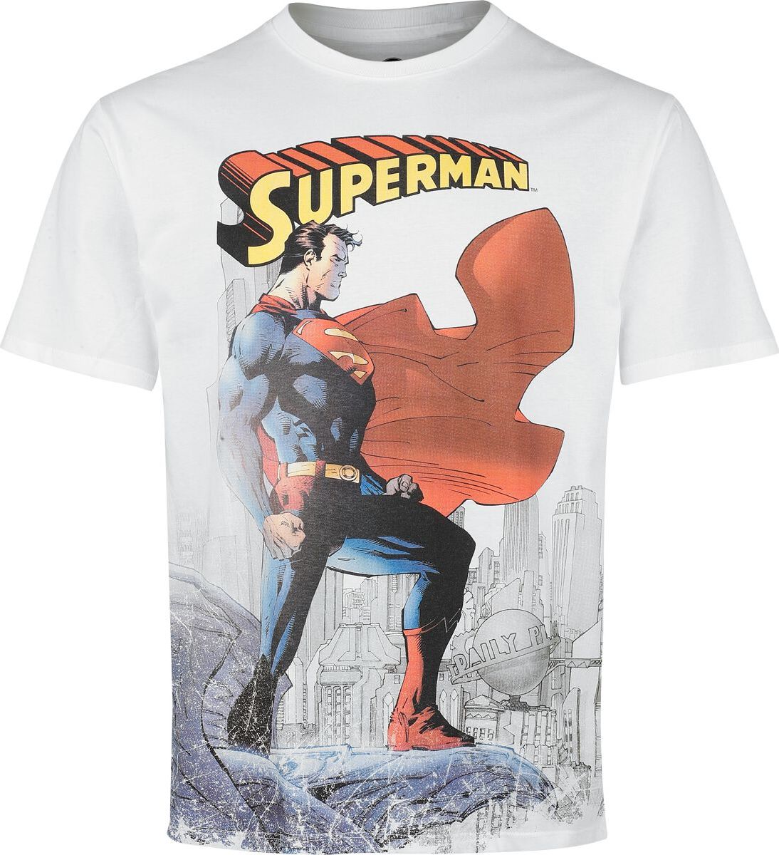 Superman Daily Planet Tričko bílá - Merchstore.cz