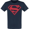 Superman Logo - Puff Tričko námořnická modrá - Merchstore.cz
