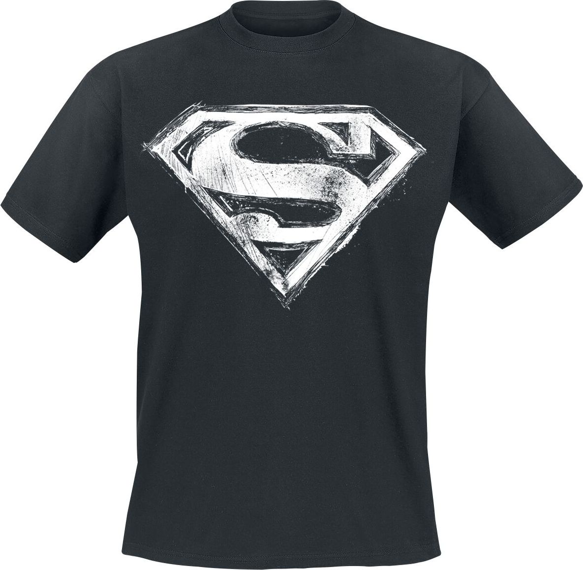 Superman Smudge Logo Tričko černá - Merchstore.cz Superman Smudge Logo Tričko černá - Merchstore.cz