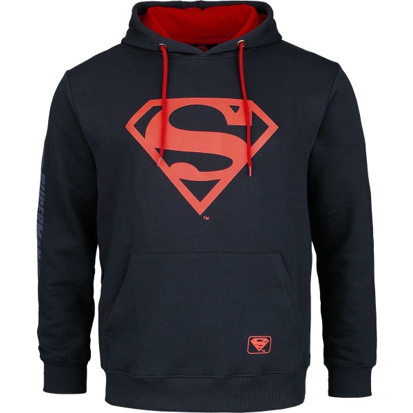 Superman Superman Logo Mikina s kapucí námořnická modrá - Merchstore.cz