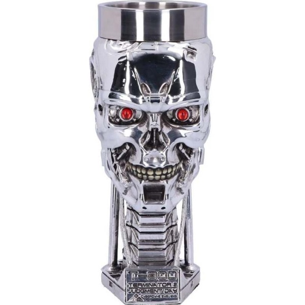 Terminator 2 - T-800 Head grál stríbrná - Merchstore.cz