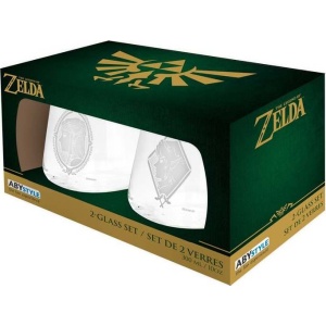 The Legend Of Zelda Zelda & Link - sada 2 ks sklenicka průhledný - Merchstore.cz