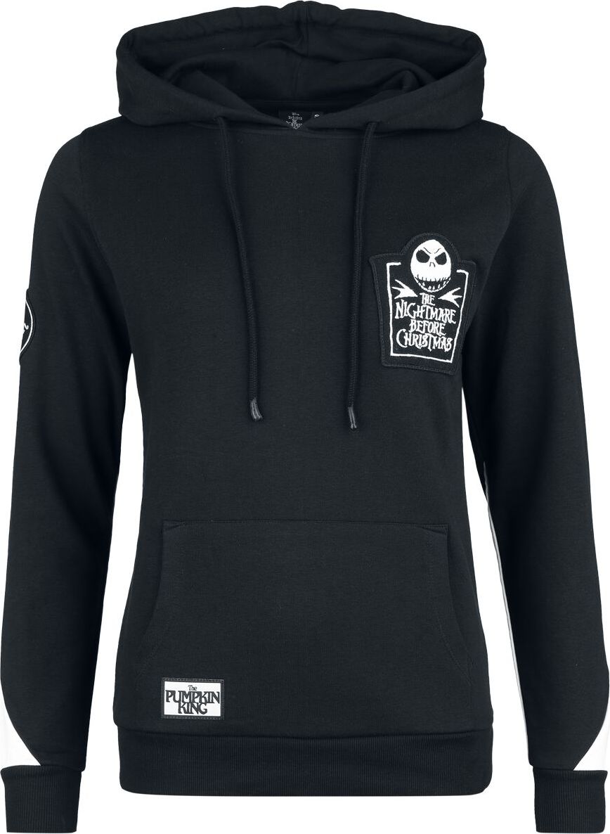 The Nightmare Before Christmas Here Comes Jack Dámská mikina s kapucí cerná/bílá - Merchstore.cz The Nightmare Before Christmas Here Comes Jack Dámská mikina s kapucí cerná/bílá - Merchstore.cz