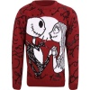 The Nightmare Before Christmas Jack and Sally Pletený svetr vícebarevný - Merchstore.cz