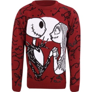 The Nightmare Before Christmas Jack and Sally Pletený svetr vícebarevný - Merchstore.cz