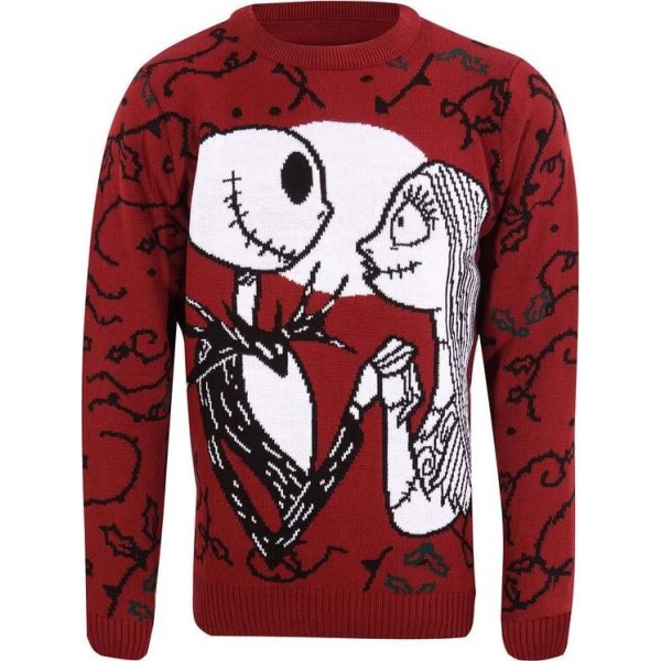 The Nightmare Before Christmas Jack and Sally Pletený svetr vícebarevný - Merchstore.cz