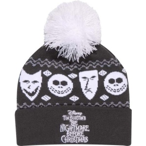The Nightmare Before Christmas Jack Misfits Bambule šedá/bílá - Merchstore.cz