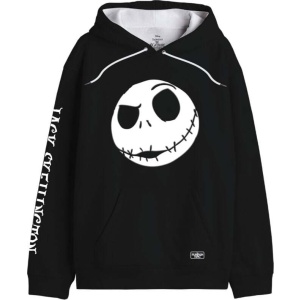 The Nightmare Before Christmas Jack Skellington Mikina s kapucí cerná/bílá - Merchstore.cz