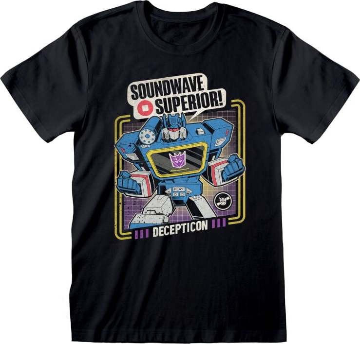 Transformers Soundwave Superior Tričko černá - Merchstore.cz Transformers Soundwave Superior Tričko černá - Merchstore.cz