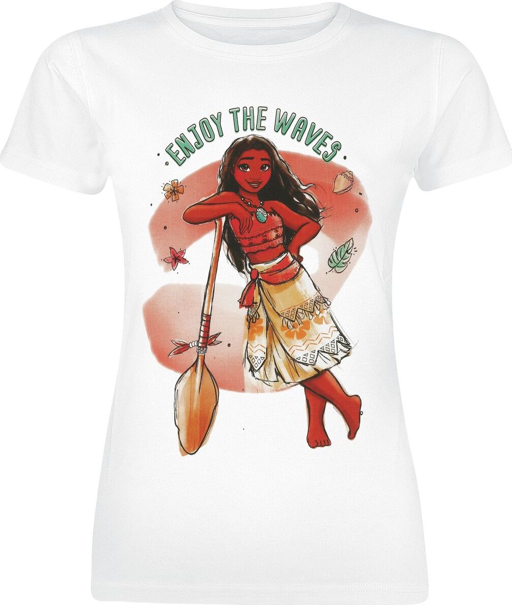 Vaiana Vaiana Watercolour Dámské tričko bílá - Merchstore.cz