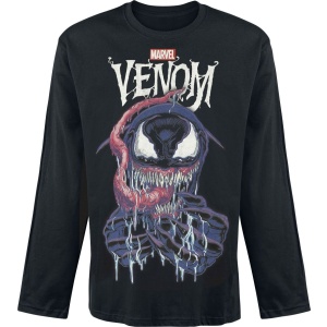 Venom (Marvel) Venom Grin Logo Tričko s dlouhým rukávem černá - Merchstore.cz