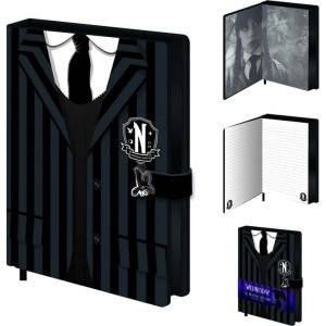 Wednesday Uniform Notes cerná/bílá - Merchstore.cz
