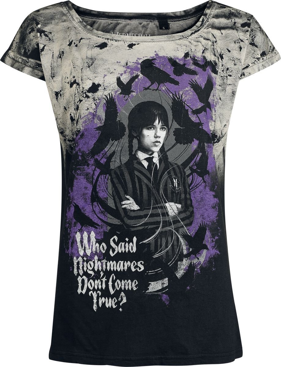 Wednesday Wednesday - Nightmare Dámské tričko černá - Merchstore.cz Wednesday Wednesday - Nightmare Dámské tričko černá - Merchstore.cz