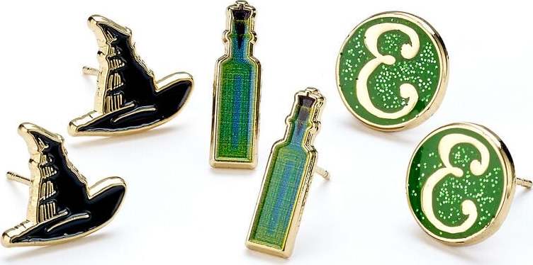 Wicked Elphaba sada náušnic stríbrná - Merchstore.cz Wicked Elphaba sada náušnic stríbrná - Merchstore.cz